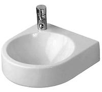 Duravit Architec - Lavamanos 36x38 cm, sin rebosadero, sin orificio para grifo, blanco 0766350000