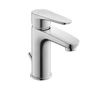 Duravit B.1 - Grifo monomando para lavabo con desagüe, MinusFlow, FreshStart, cromado. B11013001010