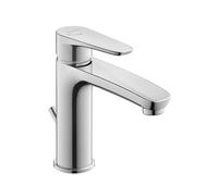 Duravit B.1 - Grifo monomando para lavabo con desagüe, MinusFlow, FreshStart, cromado. B11023001010