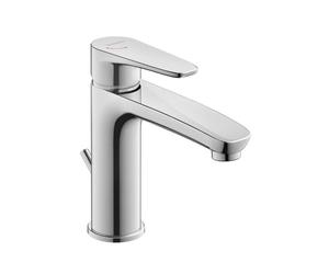 Duravit B.1 - Grifo monomando para lavabo con desagüe, MinusFlow, FreshStart, cromado. B11023001010