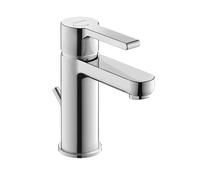 Duravit B.2 - Grifo monomando para lavabo con desagüe, MinusFlow, FreshStart, cromado. B21013001010