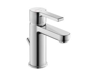 Duravit B.2 - Grifo monomando para lavabo con desagüe, MinusFlow, FreshStart, cromado. B21013001010