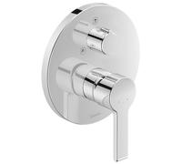 Duravit B.2 Mezclador monomando de ducha empotrado, roseta redonda, 2 consumidores, cambio de ducha manual/cabezal, B24210012010