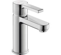 Duravit B.2 Mezclador monomando de lavabo S, FreshStart, Minusflow, proyección 101mm, sin juego de desagüe, cromo brillo, B21013002010