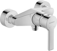 Duravit B24230 B.2 - Grifo de ducha para 1 consumidor, mezclador monomando con sistema de mezcla de cerámica, cromado