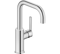 Duravit Balcoon - Grifo para lavabo de bajo consumo (FreshStart), grifo de ahorro de agua para baño (MinusFlow), cromado