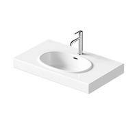 Duravit Balcoon - Lavabo 80x48 cm, con rebosadero, agujero mezclador, con caño, DuraShield, blanco 241280AA00