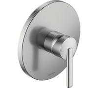 Duravit Balcoon mezclador monomando de ducha, instalación empotrada, 170x172mm, BA4210010070, Color: acero inoxidable pulido