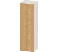 Duravit Blanco Tulipán armario de media altura, anchura 400 x profundidad 360mm, 1 tope de puerta de apertura a la derecha, WT1332RH5H4, Color: Cuerpo: blanco nórdico alto brillo, frontal: roble natur