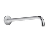 Duravit Brazo de ducha UV0670028010, 410 mm, roseta redonda, cromo alto brillo