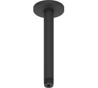 Duravit brazo de ducha conexión a techo, roseta redonda, 200mm, UV0670025046, Color: Negro Mate