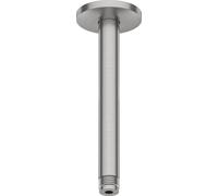 Duravit brazo de ducha conexión a techo, roseta redonda, 200mm, UV0670025070, Color: acero inoxidable pulido