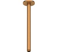 Duravit brazo de ducha conexión a techo, roseta redonda, 300mm, UV0670026004, Color: bronce cepillado