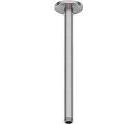 Duravit brazo de ducha conexión a techo, roseta redonda, 300mm, UV0670026070, Color: acero inoxidable pulido