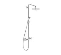 Duravit C.1 conjunto de ducha a pared con rociador con efecto lluvia cromo C14280007010