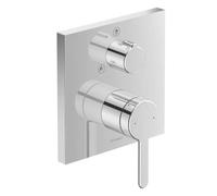 Duravit C.1 - Grifo empotrado de ducha, para 2 dispositivos, cromo C14210011010