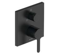 Duravit C.1 - Grifo empotrado de ducha, para 2 dispositivos, negro mate C14210011046