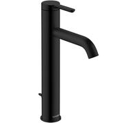 Duravit C.1 - Grifo de lavabo, con desagüe, negro mate C11030001046
