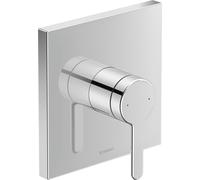 Duravit C.1 Mezclador monomando de ducha empotrado, roseta cuadrada, 1 consumidor, C14210009010, Color: cromado