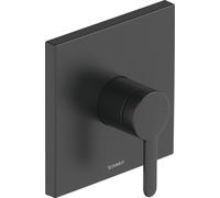 Duravit C.1 Mezclador monomando de ducha empotrado, roseta cuadrada, 1 consumidor, C14210009046, Color: Negro Mate