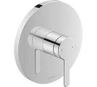 Duravit C.1 Mezclador monomando de ducha empotrado, roseta redonda, 1 consumidor, C14210010010, Color: cromado