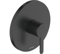 Duravit C.1 Mezclador monomando de ducha empotrado, roseta redonda, 1 consumidor, C14210010046, Color: Negro Mate