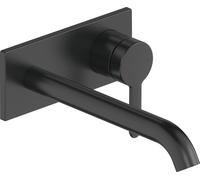 Duravit C.1 Mezclador monomando para lavabo empotrado, 225mm de proyección, C11070004046, Color: Negro Mate