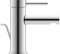 Duravit Circle Mezclador monomando de lavabo, 100 mm de proyección, con juego de desagüe, cromo, CE1011001010