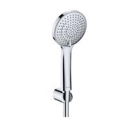 Duravit - Conjunto de alcachofa de ducha, soporte y manguera, 3 chorros, cromo UV0712002010