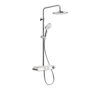 Duravit Shower Systems conjunto de ducha a pared con termostato cromo-blanco TH4382008005