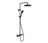 Duravit - Conjunto ducha con termostato, diámetro 25 cm, 3 chorros, negro mate TH4282008046