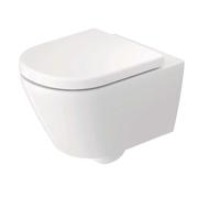 Duravit D-Code - Inodoro suspendido con asiento SoftClose, Rimless, blanco 49030900B2