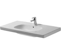 Duravit D-Code - Lavabo de mueble 105x48 cm, con 1 orificio para grifería, blanco alpino 03421000002