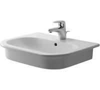 Duravit D-Code lavabo empotrado, con agujero para grifo, con rebosadero, 545x435x195mm, blanco brillo intenso, 0337540000