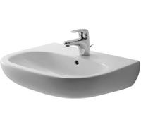 Duravit D-Code - Lavabo 55x43 cm, con 1 orificio para grifería, blanco alpino 23105500002