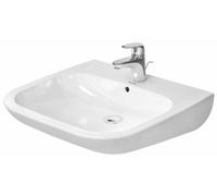 Duravit D-Code lavabo 60x55.5 cm rectangular clásico para discapacitados blanco brillante 23126000002