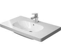 Duravit D-Code - Lavabo de mueble 85x48 cm, con 1 orificio para grifería, blanco alpino 03428500002