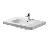 Duravit D-Code lavabo 85x48 cm rectangular clásico-para mueble-con encimera blanco brillante 03428500002