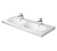 Duravit D-Code lavabo 120x49 cm rectangular clásico-para mueble-doble blanco brillante 03481200002