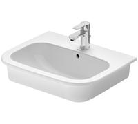 Duravit D-Code lavabo 54.5x43.5 cm semicircular empotrado blanco brillante 0337540000