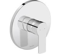 Duravit D-Code mezclador monomando empotrado para ducha, 1 consumidor, DC4210010010, Color: Cromo alto brillo