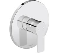 Duravit D-Code mezclador monomando empotrado para ducha, 1 consumidor, DC4210010010, Color: Cromo alto brillo