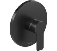 Duravit D-Code mezclador monomando empotrado para ducha, 1 consumidor, DC4210010046, Color: Negro Mate