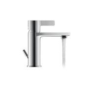 Duravit D-Neo Grifo de lavabo monomando M con vaciador, Cromo HG, DE1020001010