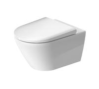 Duravit D-Neo taza de inodoro con asiento de cierre suave suspendido sin reborde blanco 45770900A1