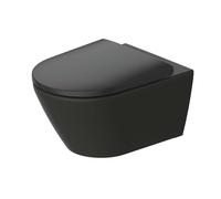 Duravit D-Neo - Inodoro suspendido, sin borde, DuraShield, antracita. 257709AD00