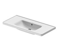Duravit D-Neo - Lavabo 100x48 cm, sin orificio para grifo, blanco 2367100060
