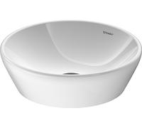 Duravit D-Neo lavabo 40x40 cm circular sobre encimera blanco brillante 2371400070