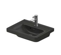 Duravit D-Neo - Lavabo 50x40 cm, con rebosadero, agujero para grifo, antracita 0742501300