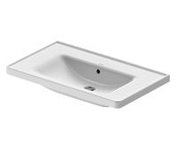 Duravit D-Neo - Lavabo 80x48 cm, sin orificio para grifo, blanco 2367800060
